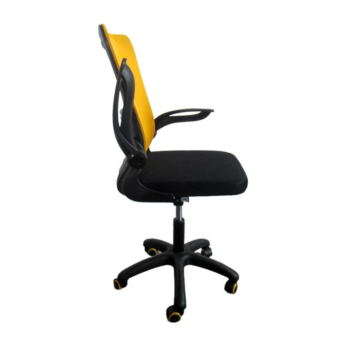 ΚΑΡΕΚΛΑ ΓΡΑΦΕΙΟΥ Fylliana FL611 ΚΙΤΡΙΝΟ-ΜΑΥΡΟ ΧΡΩΜΑ 57x54x106εκ