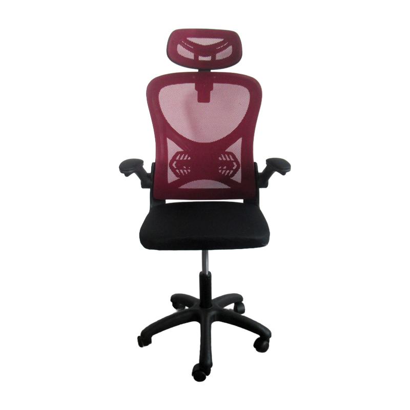 ΚΑΡΕΚΛΑ ΓΡΑΦΕΙΟΥ Fylliana FL850 ΚΟΚΚΙΝΟ-ΜΑΥΡΟ ΧΡΩΜΑ 63x55x101εκ