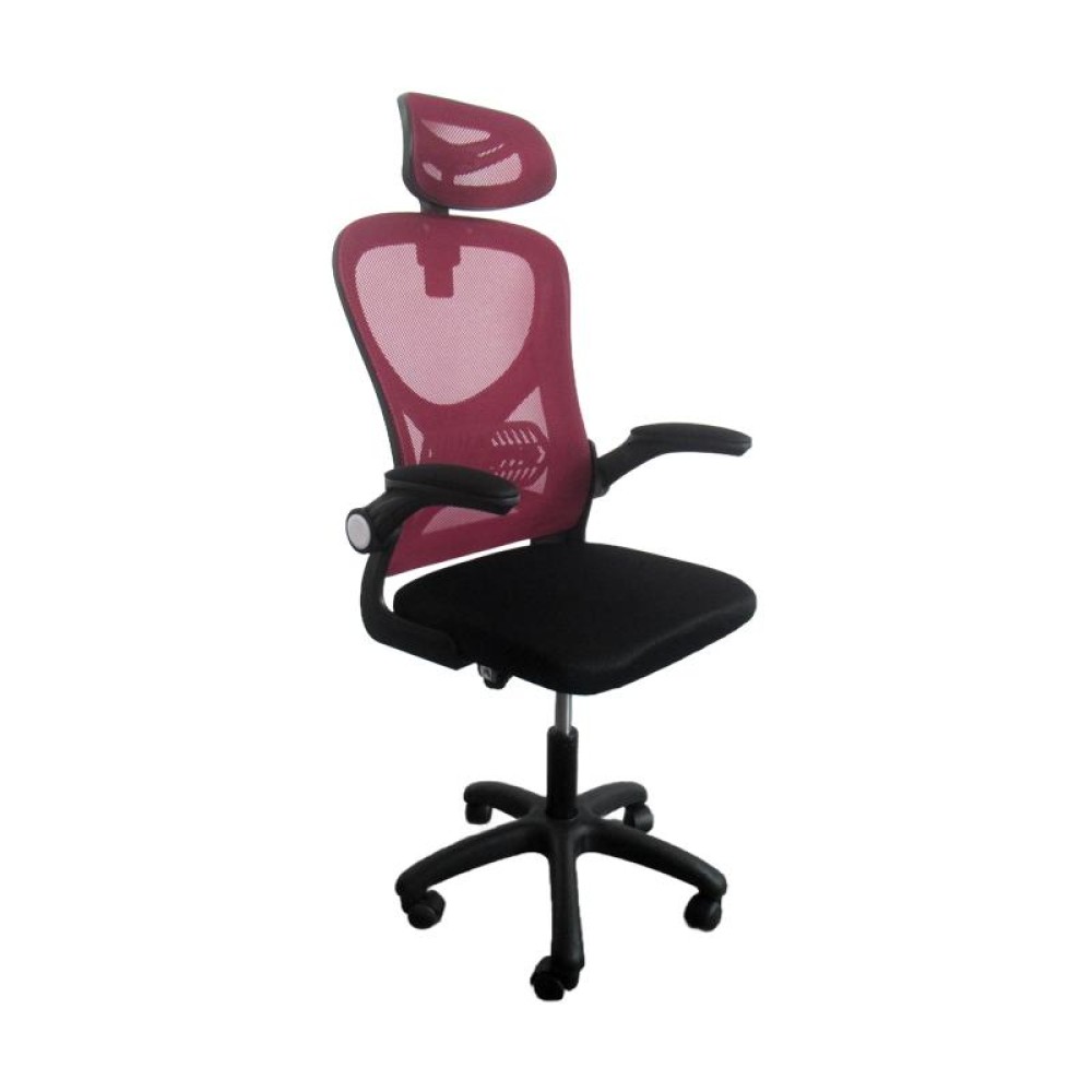 ΚΑΡΕΚΛΑ ΓΡΑΦΕΙΟΥ Fylliana FL850 ΚΟΚΚΙΝΟ-ΜΑΥΡΟ ΧΡΩΜΑ 63x55x101εκ