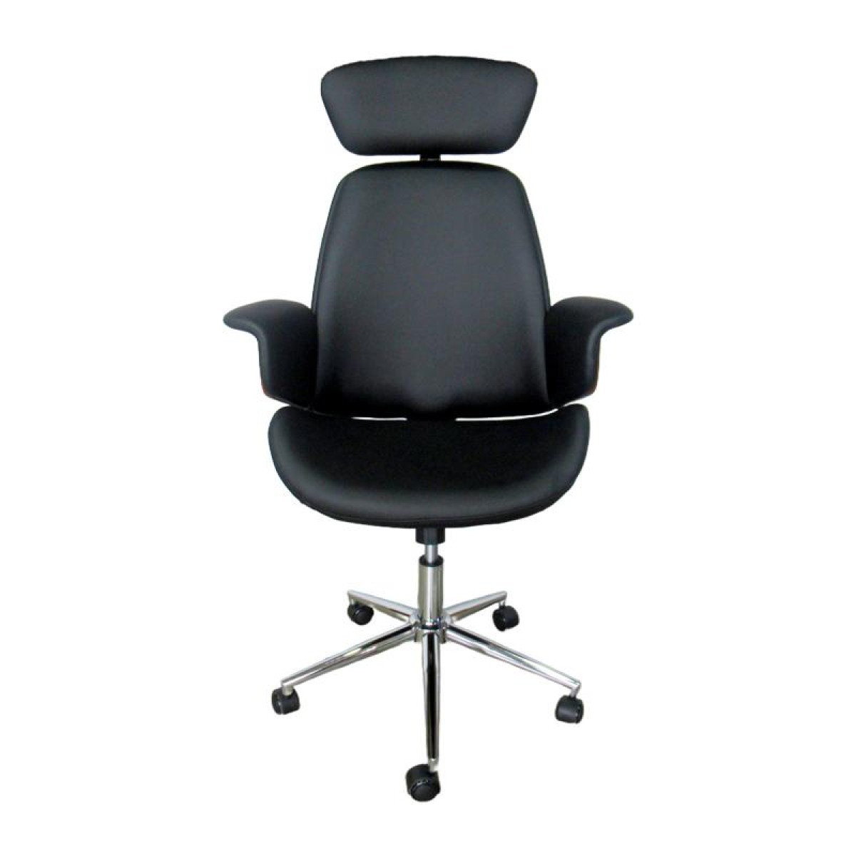 ΚΑΡΕΚΛΑ ΓΡΑΦΕΙΟΥ ΔΙΕΥΘΥΝΤΗ Fylliana FL921 ΜΑΥΡΟ ΤΕΧΝΟΔΕΡΜΑ ΜΕ ΚΑΡΥΔΙ ΞΥΛΟ 68x68x125εκ