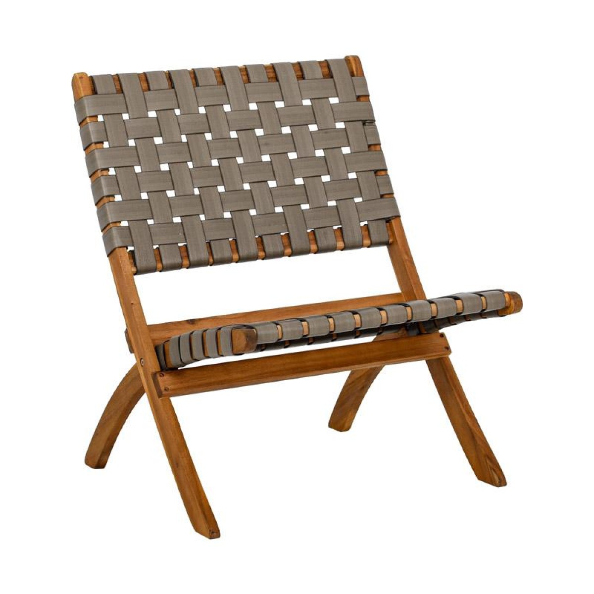 ΚΑΡΕΚΛΑ ΚΗΠΟΥ Fylliana "Solena" ΦΥΣΙΚΟ ΞΥΛΟ ΑΚΑΚΙΑΣ ΜΕ ΓΚΡΙ PU ΙΜΑΝΤΕΣ 72x60x75εκ