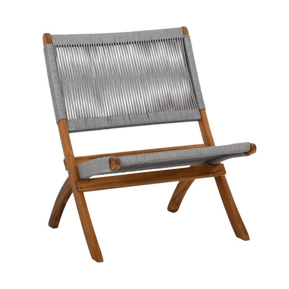 ΚΑΡΕΚΛΑ ΚΗΠΟΥ Fylliana "Ivy" ΦΥΣΙΚΟ ΞΥΛΟ ΑΚΑΚΙΑΣ ΜΕ ΜΠΕΖ ΚΟΡΔΟΝΙ 72x60x75εκ