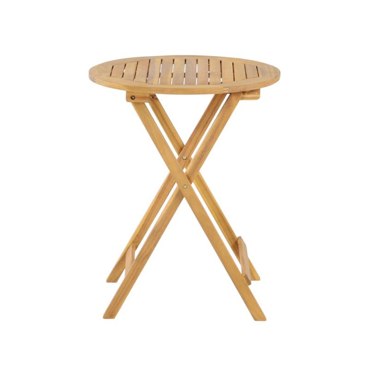 ΑΝΑΔΙΠΛΟΥΜΕΝΟ ΣΤΡΟΓΓΥΛΟ ΤΡΑΠΕΖΙ ΚΗΠΟΥ ΞΥΛΟ ΑΚΑΚΙΑΣ Fylliana MGS-370919-T ΦΥΣΙΚΟ ΧΡΩΜΑ 60x60x75εκ