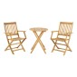 ΣΕΤ BISTRO 3 ΤΕΜ ΞΥΛΟ ΑΚΑΚΙΑΣ Fylliana FL921 ΚΑΡΥΔΙ ΣΚΕΛΕΤΟΣ 60x60x75εκ
