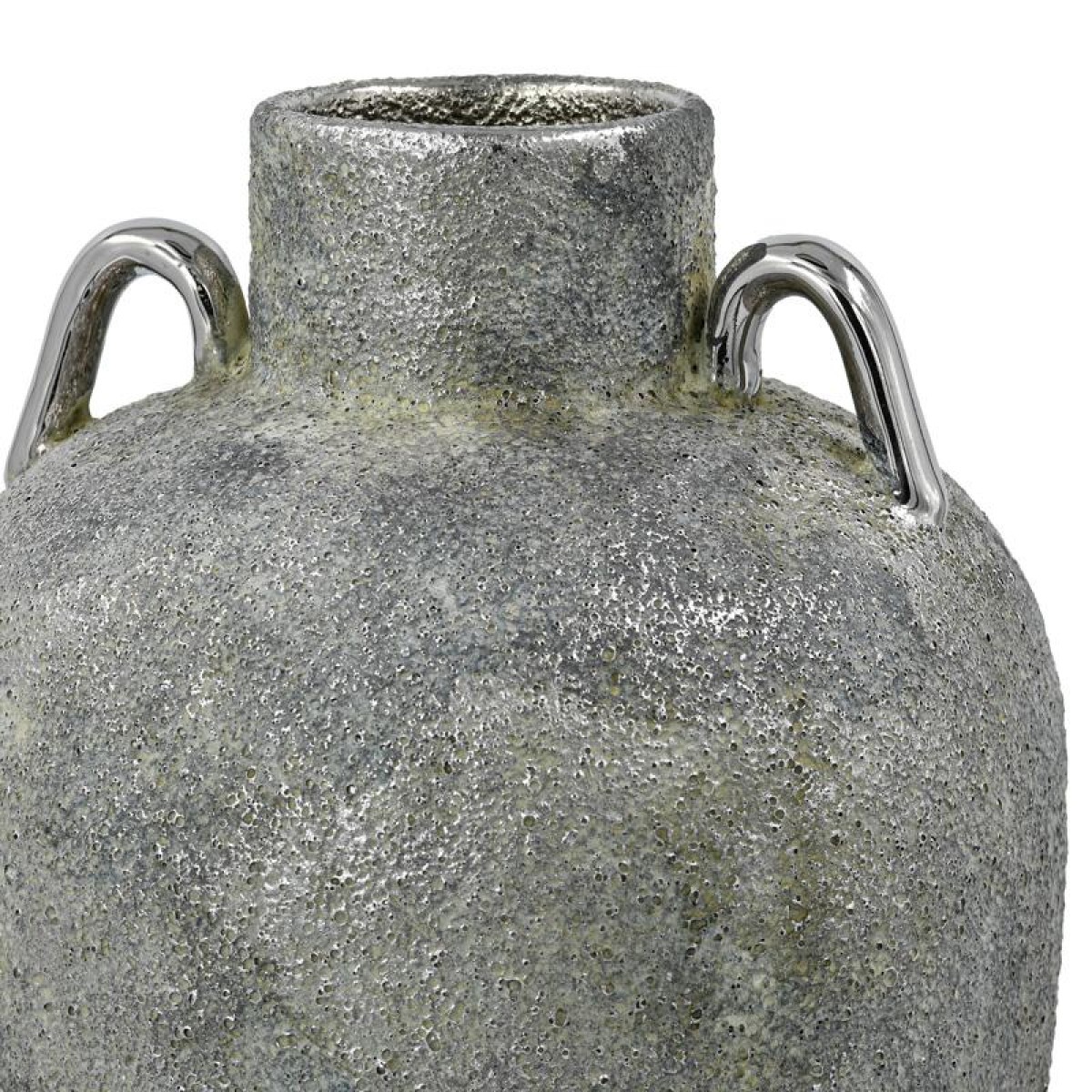 ΚΕΡΑΜΙΚΟ ΒΑΖΟ Fylliana FL134036 ΑΣΗΜΙ-ΓΚΡΙ 18x29εκ