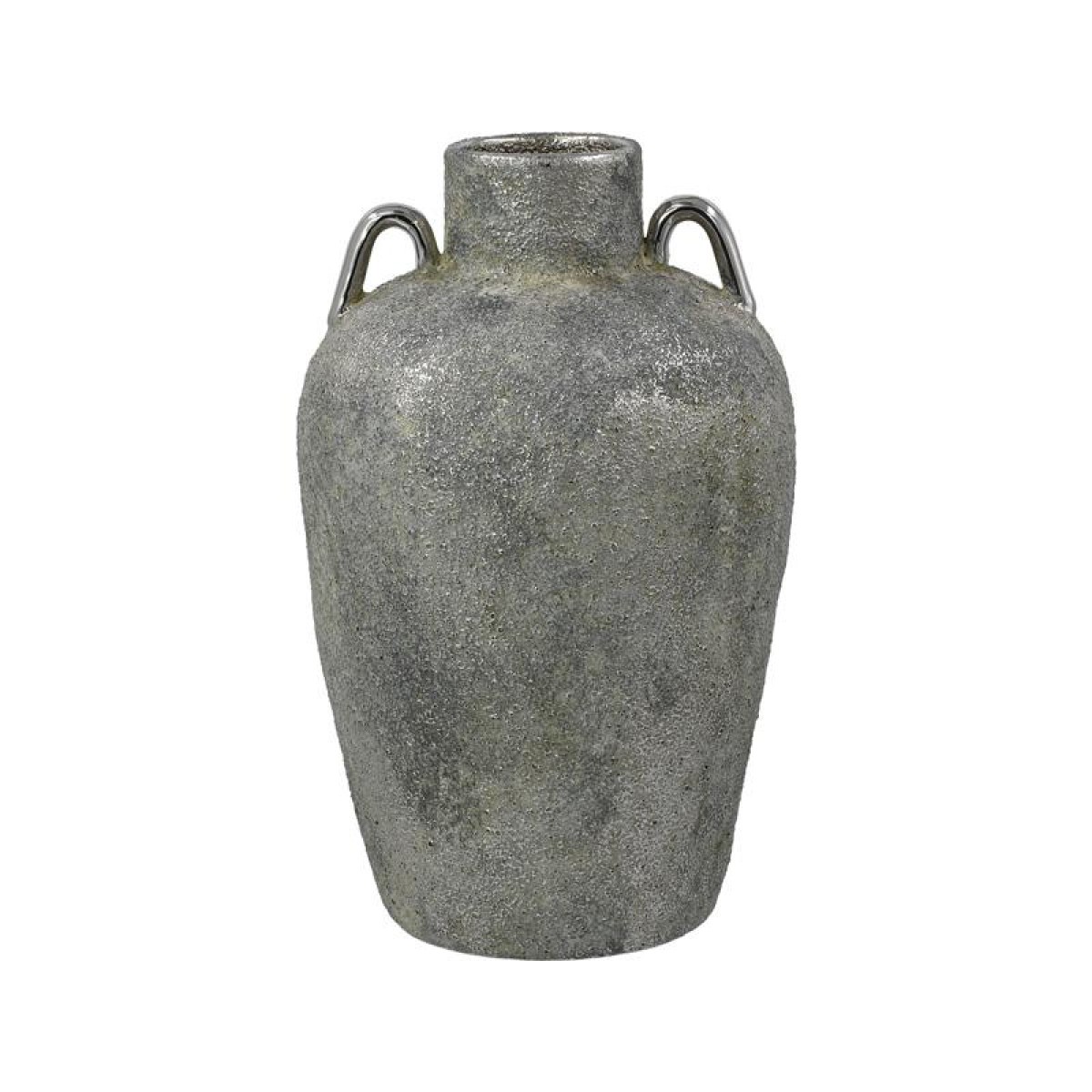 ΚΕΡΑΜΙΚΟ ΒΑΖΟ Fylliana FL134036 ΑΣΗΜΙ-ΓΚΡΙ 18x29εκ