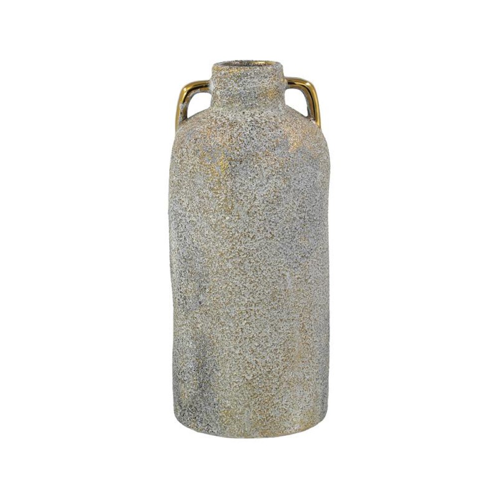 ΚΕΡΑΜΙΚΟ ΒΑΖΟ Fylliana FL134035 ΧΡΥΣΟ-ΓΚΡΙ 14x30εκ