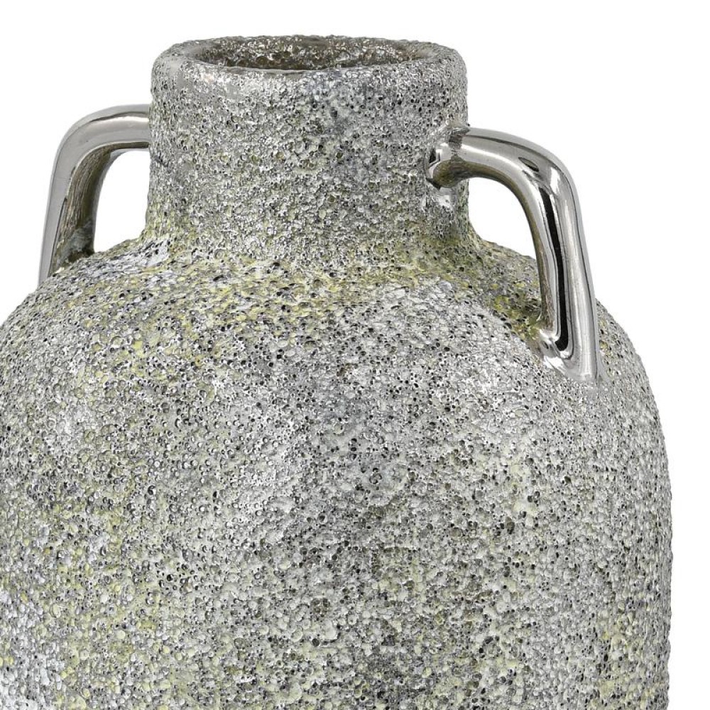 ΚΕΡΑΜΙΚΟ ΒΑΖΟ Fylliana FL134035 ΑΣΗΜΙ-ΓΚΡΙ 14x30εκ