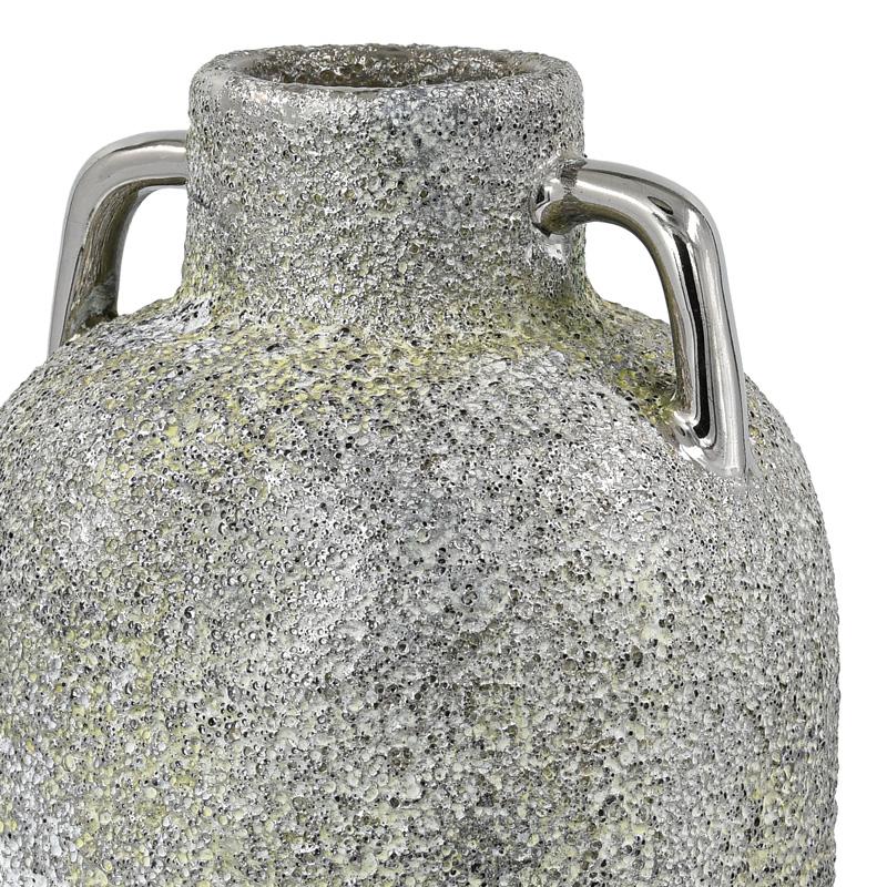 ΚΕΡΑΜΙΚΟ ΒΑΖΟ Fylliana FL134035 ΑΣΗΜΙ-ΓΚΡΙ 14x30εκ