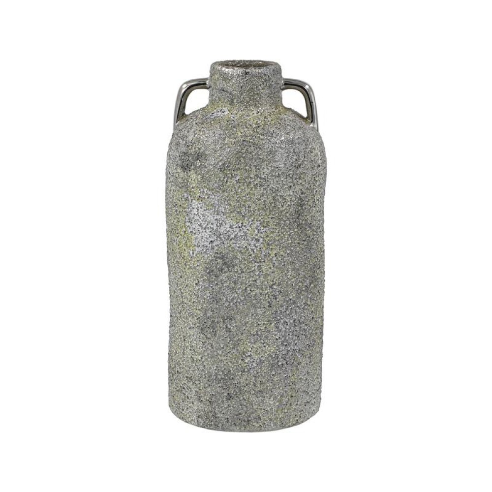 ΚΕΡΑΜΙΚΟ ΒΑΖΟ Fylliana FL134035 ΑΣΗΜΙ-ΓΚΡΙ 14x30εκ