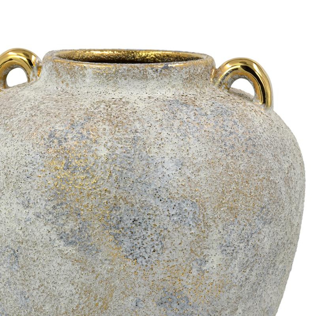 ΚΕΡΑΜΙΚΟ ΒΑΖΟ Fylliana FL134037 ΧΡΥΣΟ-ΓΚΡΙ 20x17εκ