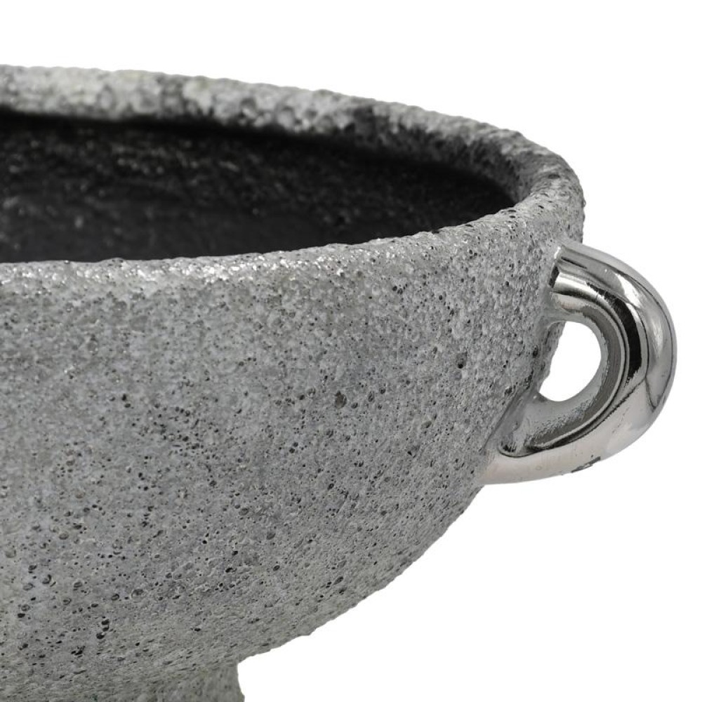 ΚΕΡΑΜΙΚΗ ΚΟΥΠ Fylliana FL135001 ΑΣΗΜΙ-ΓΚΡΙ 20x9εκ