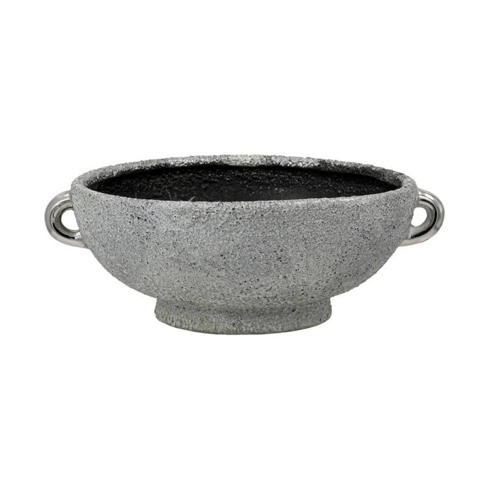 ΚΕΡΑΜΙΚΗ ΚΟΥΠ Fylliana FL135001 ΑΣΗΜΙ-ΓΚΡΙ 20x9εκ