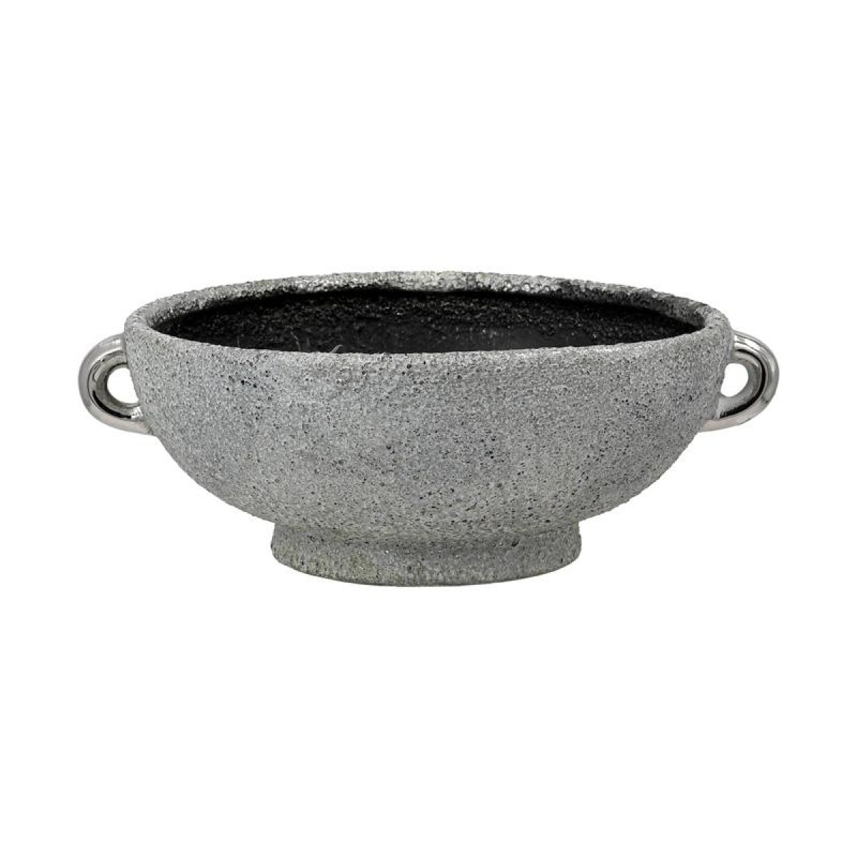 ΚΕΡΑΜΙΚΗ ΚΟΥΠ Fylliana FL135001 ΑΣΗΜΙ-ΓΚΡΙ 20x9εκ