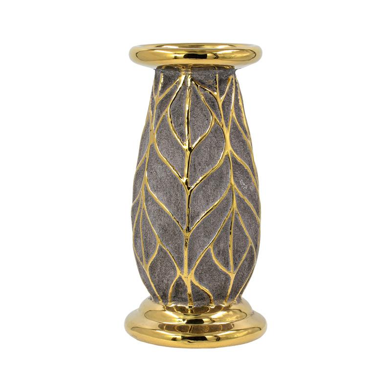 ΚΕΡΑΜΙΚΟ ΚΗΡΟΠΗΓΙΟ Fylliana FL126043 ΧΡΥΣΟ-ΚΑΦΕ 10x20εκ