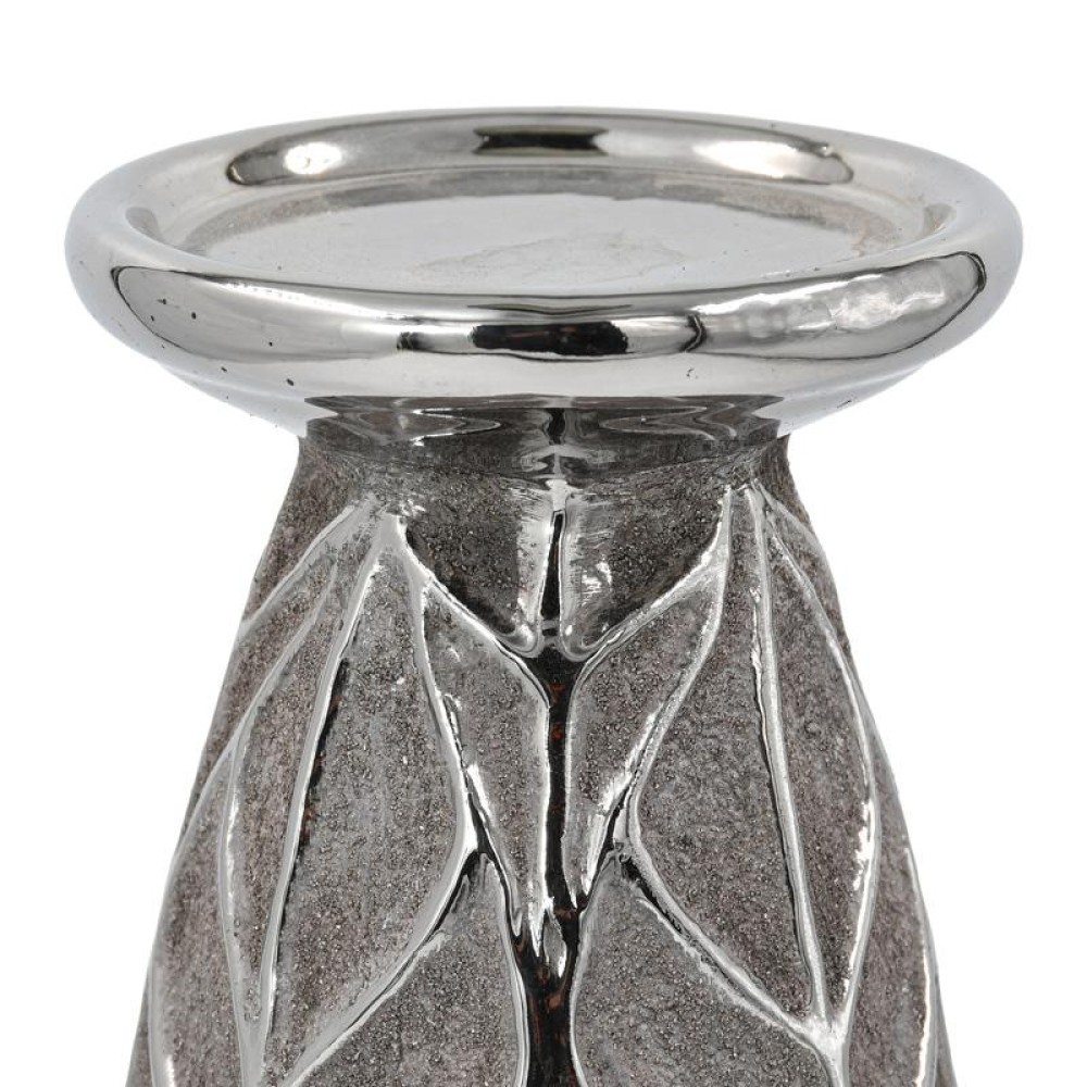 ΚΕΡΑΜΙΚΟ ΚΗΡΟΠΗΓΙΟ Fylliana FL126043 ΑΣΗΜΙ-ΚΑΦΕ 10x20εκ