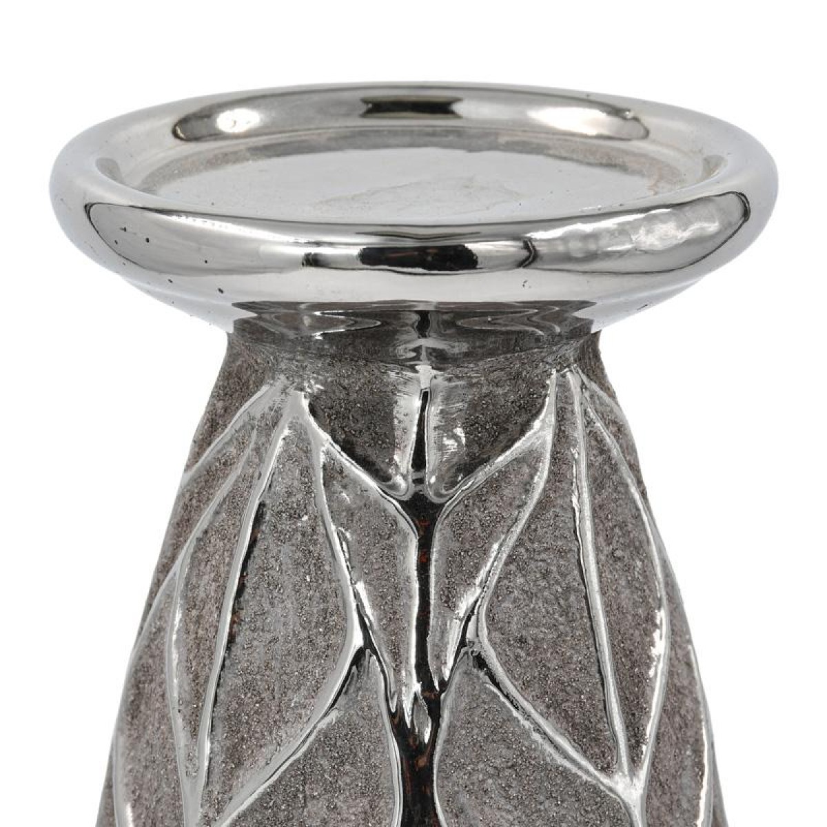 ΚΕΡΑΜΙΚΟ ΚΗΡΟΠΗΓΙΟ Fylliana FL126043 ΑΣΗΜΙ-ΚΑΦΕ 10x20εκ