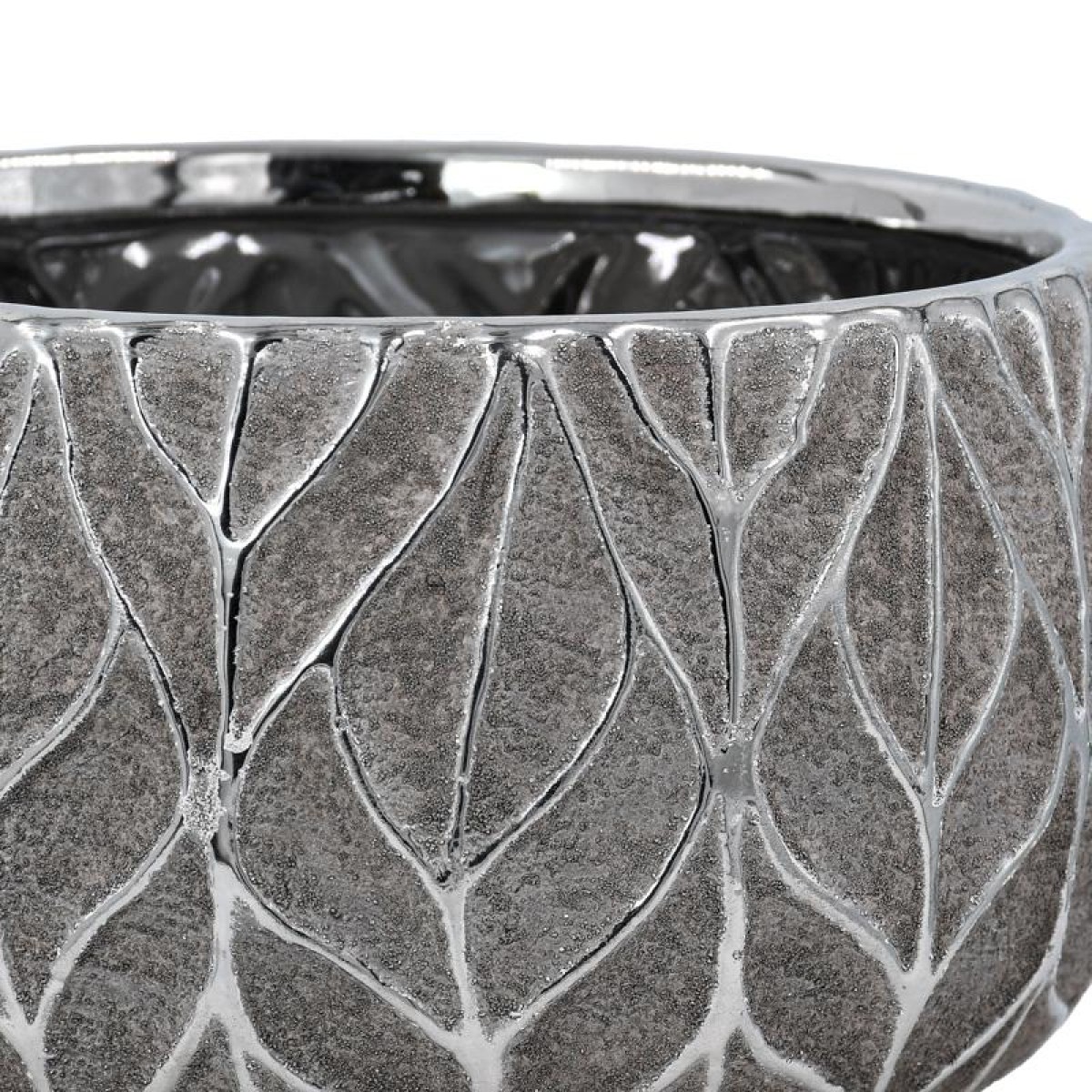 ΚΕΡΑΜΙΚΗ ΚΟΥΠ Fylliana FL126045 ΑΣΗΜΙ-ΚΑΦΕ 18x10εκ