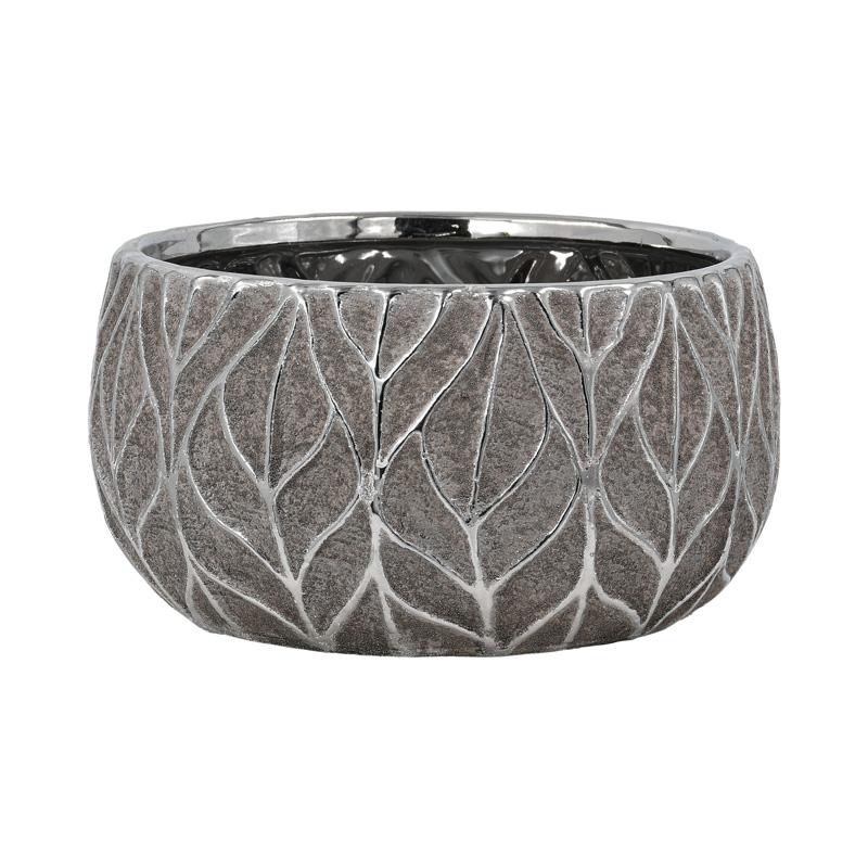 ΚΕΡΑΜΙΚΗ ΚΟΥΠ Fylliana FL126045 ΑΣΗΜΙ-ΚΑΦΕ 18x10εκ