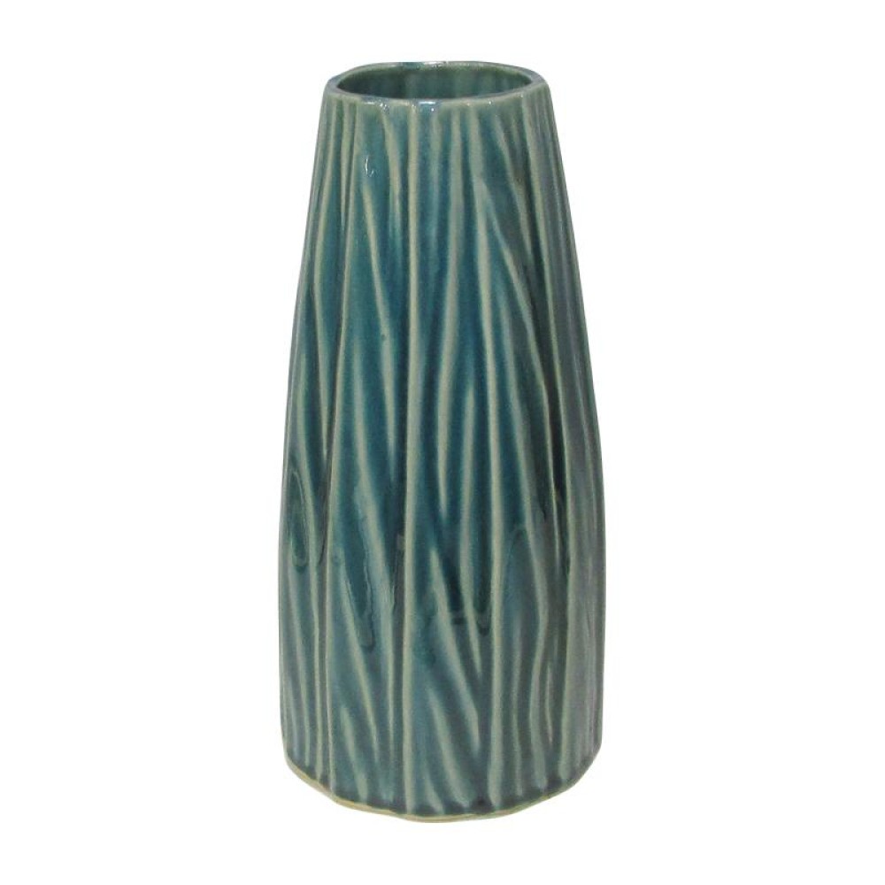 ΚΕΡΑΜΙΚΟ ΒΑΖΟ Fylliana 606055 ΠΡΑΣΙΝΟ ΧΡΩΜΑ 14,2x14,2x28,7εκ sls
