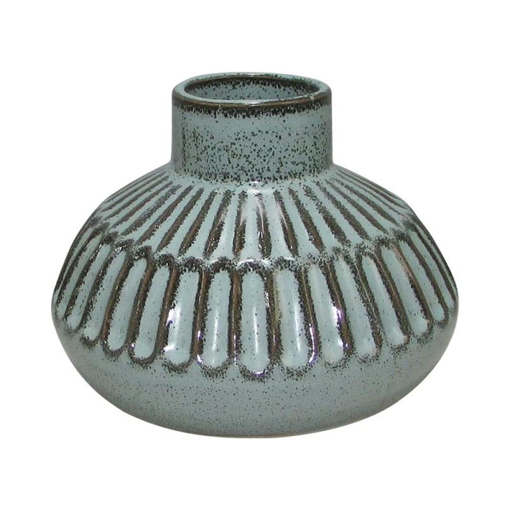 ΚΕΡΑΜΙΚΟ ΒΑΖΟ Fylliana 606427 ΣΙΕΛ ΧΡΩΜΑ 15,8x15,8x11,7εκ sls