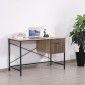 ΜΕΤΑΛΛΙΚΟ ΓΡΑΦΕΙΟ Fylliana Rythmos SONOMA-WALLNUT ΧΡΩΜΑ 120x60x76εκ