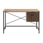 ΜΕΤΑΛΛΙΚΟ ΓΡΑΦΕΙΟ Fylliana Rythmos SONOMA-WALLNUT ΧΡΩΜΑ 120x60x76εκ