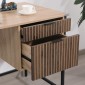 ΜΕΤΑΛΛΙΚΟ ΓΡΑΦΕΙΟ Fylliana Rythmos SONOMA-WALLNUT ΧΡΩΜΑ 120x60x76εκ