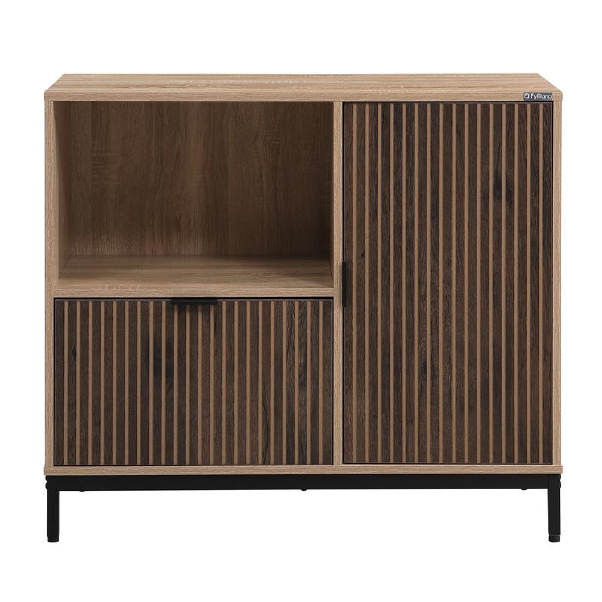 ΚΟΜΟΤΑ Fylliana Rythmos SONOMA-WALLNUT ΧΡΩΜΑ 90x40x80εκ