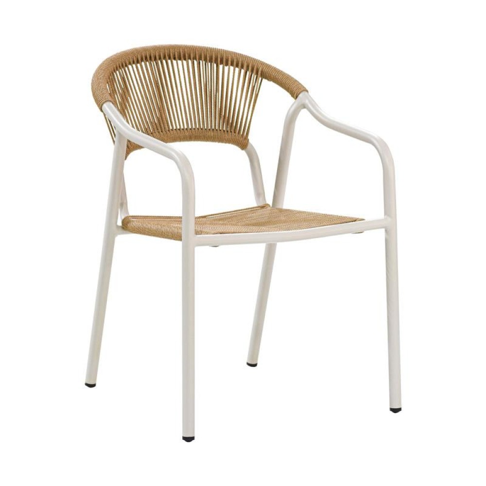 ΚΑΡΕΚΛΑ ΚΗΠΟΥ Fylliana "Solace" ΛΕΥΚΟ-ΦΥΣΙΚΟ ΧΡΩΜΑ 56x65x82εκ