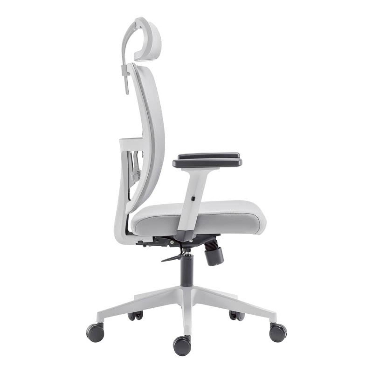 ΚΑΡΕΚΛΑ ΓΡΑΦΕΙΟΥ Fylliana FL9088 ΓΚΡΙ ΠΛΑΤΗ-ΓΚΡΙ ΚΑΘΙΣΜΑ 60x60x119-129εκ