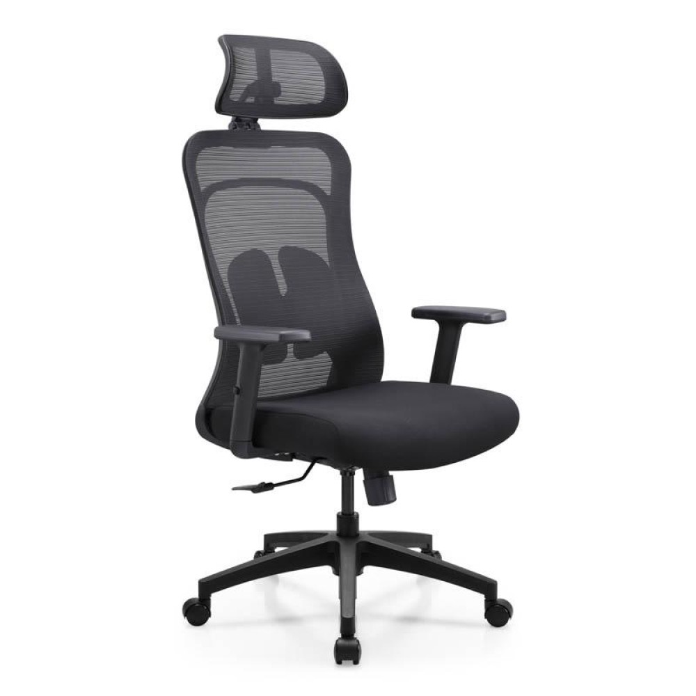 ΚΑΡΕΚΛΑ ΓΡΑΦΕΙΟΥ Fylliana FL408 ΜΑΥΡΟ ΥΦΑΣΜΑ ΜΑΥΡΟ ΣΚΕΛΕΤΟ 64x64x120-130εκ