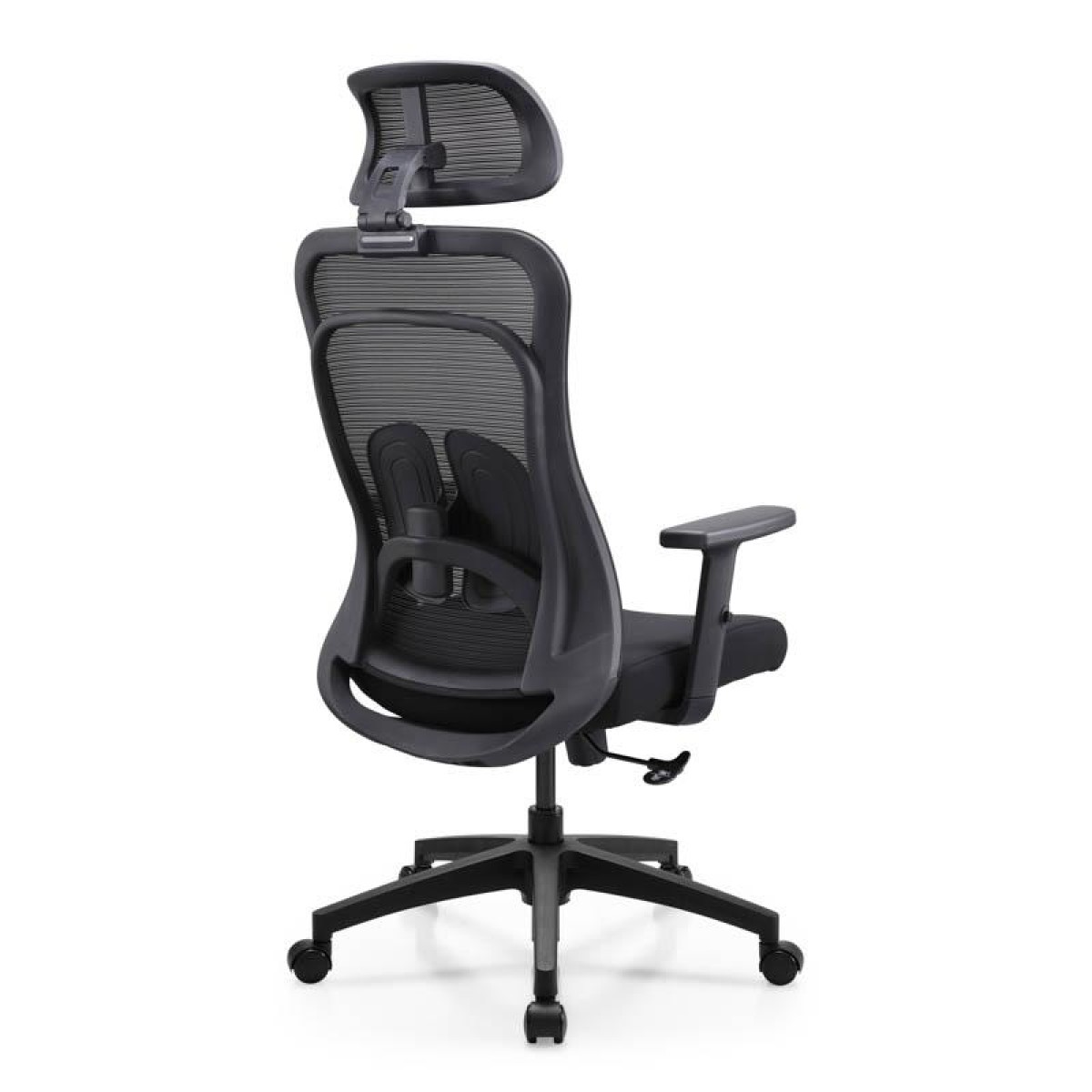 ΚΑΡΕΚΛΑ ΓΡΑΦΕΙΟΥ Fylliana FL408 ΜΑΥΡΟ ΥΦΑΣΜΑ ΜΑΥΡΟ ΣΚΕΛΕΤΟ 64x64x120-130εκ