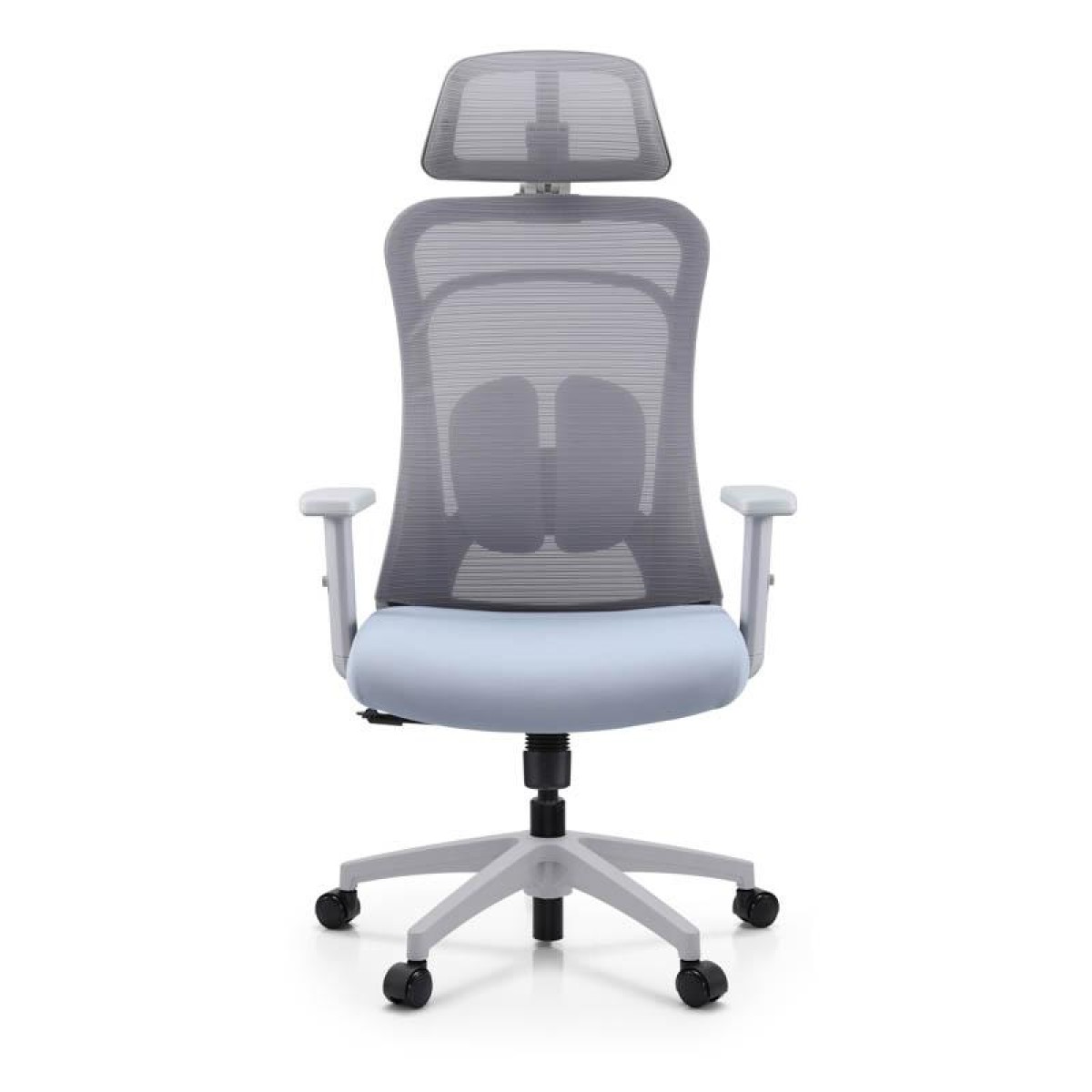 ΚΑΡΕΚΛΑ ΓΡΑΦΕΙΟΥ Fylliana FL408 ΓΚΡΙ ΥΦΑΣΜΑ ΓΚΡΙ ΣΚΕΛΕΤΟ 64x64x120-130εκ