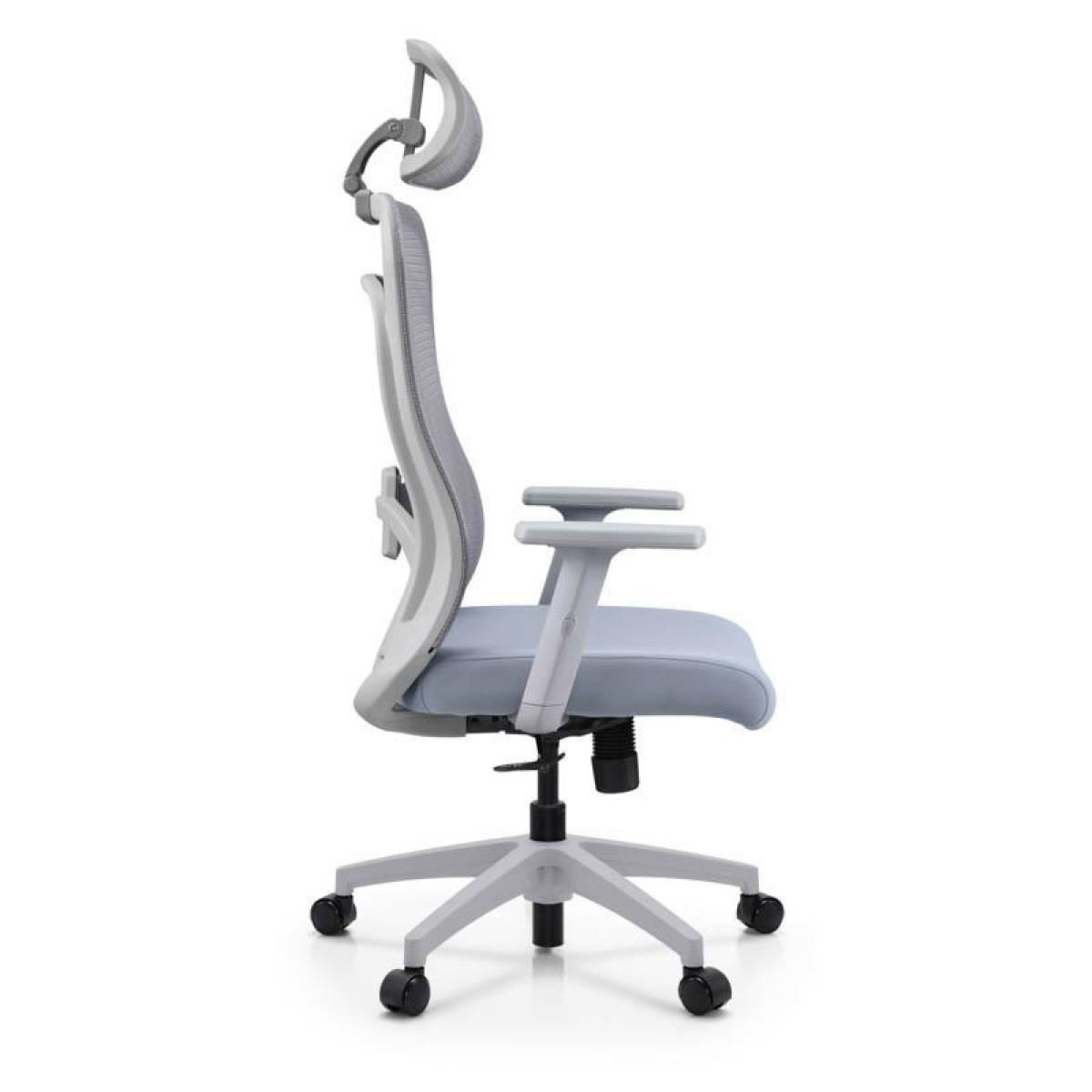 ΚΑΡΕΚΛΑ ΓΡΑΦΕΙΟΥ Fylliana FL408 ΓΚΡΙ ΥΦΑΣΜΑ ΓΚΡΙ ΣΚΕΛΕΤΟ 64x64x120-130εκ