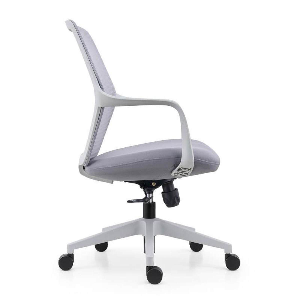 ΚΑΡΕΚΛΑ ΓΡΑΦΕΙΟΥ Fylliana FL921 ΓΚΡΙ ΥΦΑΣΜΑ ΓΚΡΙ ΣΚΕΛΕΤΟ 63x57x92-102εκ