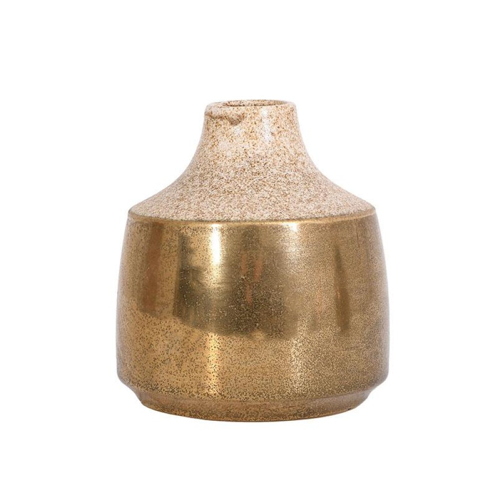 ΚΕΡΑΜΙΚΟ ΒΑΖΟ Fylliana FL0296 ΜΠΕΖ-ΧΡΥΣΟ ΧΡΩΜΑ 14x14x15εκ