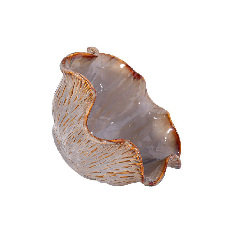 ΚΕΡΑΜΙΚΗ ΚΟΥΠ Fylliana FL30009 ΓΚΡΙ-ΚΑΦΕ ΧΡΩΜΑ 20x10εκ