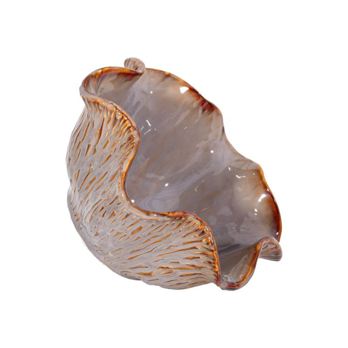 ΚΕΡΑΜΙΚΗ ΚΟΥΠ Fylliana FL30010 ΓΚΡΙ-ΚΑΦΕ ΧΡΩΜΑ 24x12εκ