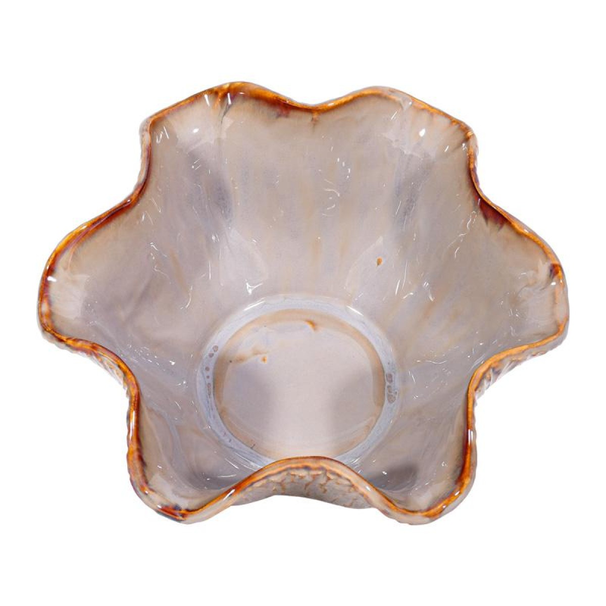 ΚΕΡΑΜΙΚΗ ΚΟΥΠ Fylliana FL30010 ΓΚΡΙ-ΚΑΦΕ ΧΡΩΜΑ 24x12εκ