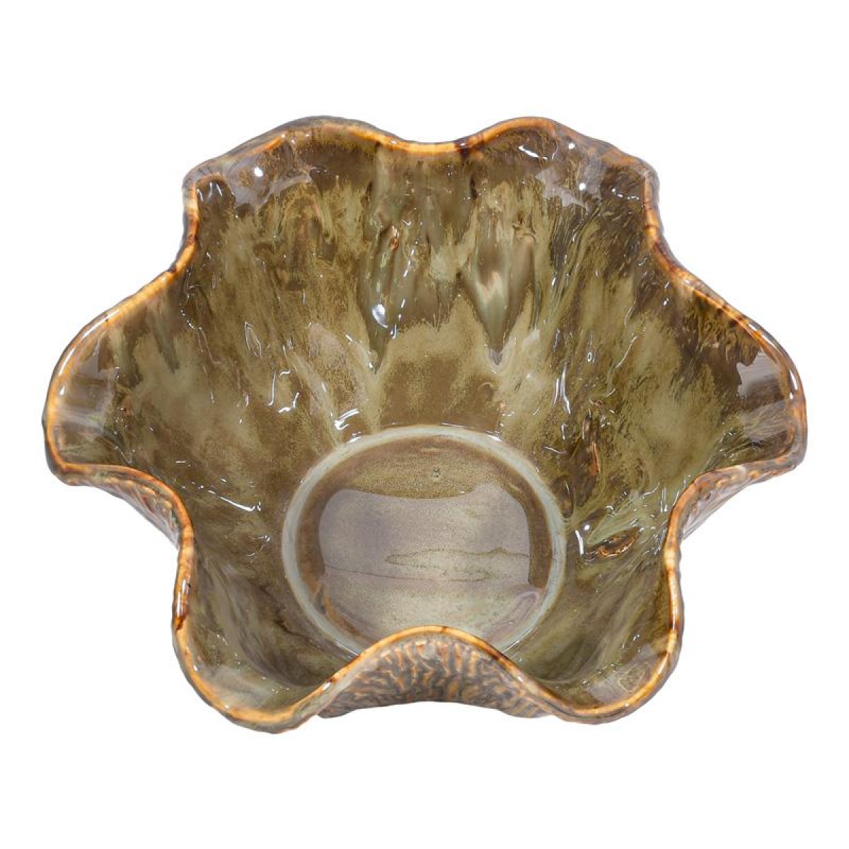 ΚΕΡΑΜΙΚΗ ΚΟΥΠ Fylliana FL30010 ΜΠΕΖ-ΓΚΡΙ-ΧΡΥΣΟ ΧΡΩΜΑ 24x12εκ