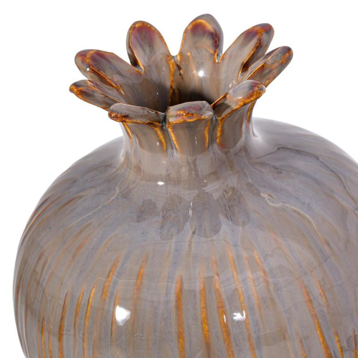 ΚΕΡΑΜΙΚΟ ΔΙΑΚΟΣΜΗΤΙΚΟ ΡΟΔΙ Fylliana FL7395 ΓΚΡΙ-ΚΑΦΕ ΧΡΩΜΑ 9x9εκ