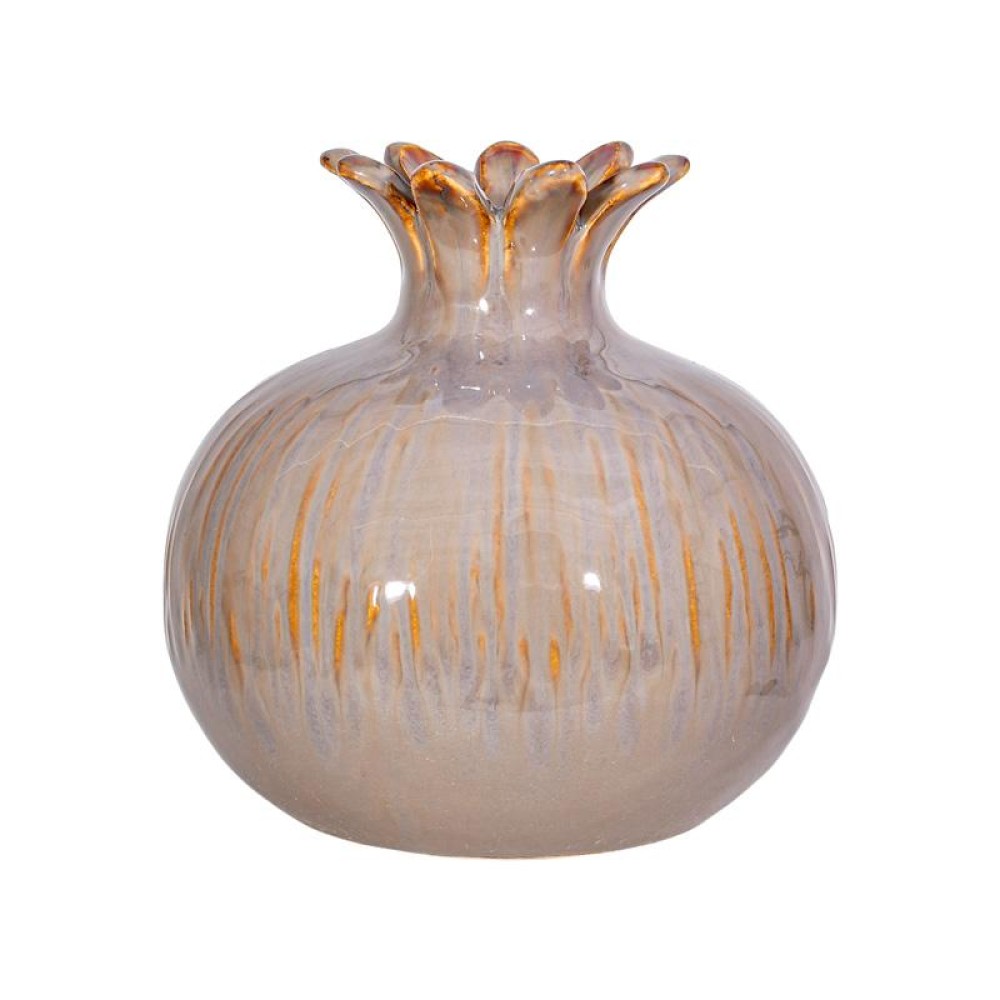 ΚΕΡΑΜΙΚΟ ΔΙΑΚΟΣΜΗΤΙΚΟ ΡΟΔΙ Fylliana FL7395 ΓΚΡΙ-ΚΑΦΕ ΧΡΩΜΑ 9x9εκ