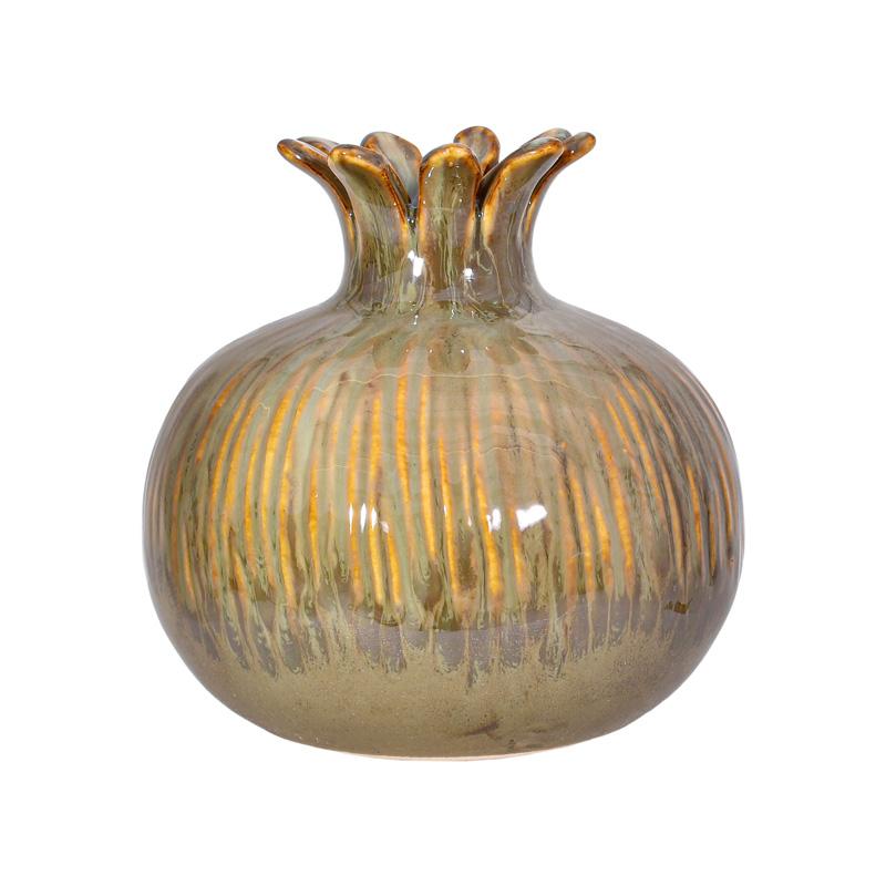 ΚΕΡΑΜΙΚΟ ΔΙΑΚΟΣΜΗΤΙΚΟ ΡΟΔΙ Fylliana FL7395 ΜΠΕΖ-ΓΚΡΙ-ΧΡΥΣΟ ΧΡΩΜΑ 9x9εκ