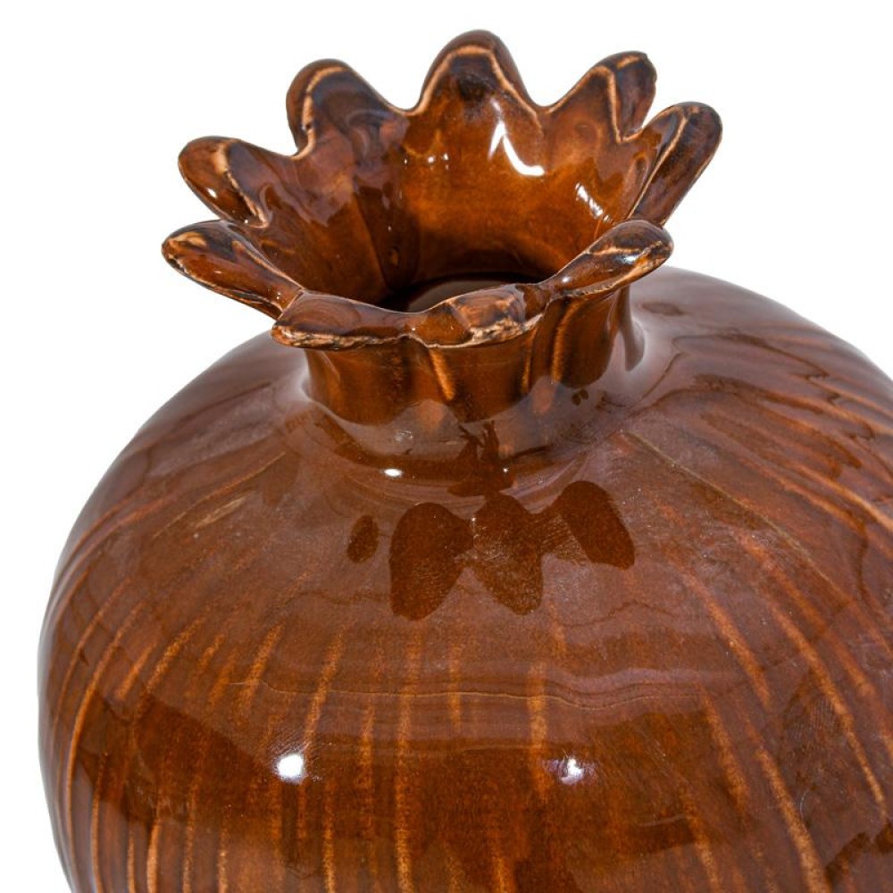 ΚΕΡΑΜΙΚΗ ΔΙΑΚΟΣΜΗΤΙΚΟ ΡΟΔΙ Fylliana FL7395 ΚΑΦΕ ΧΡΩΜΑ 9x9εκ