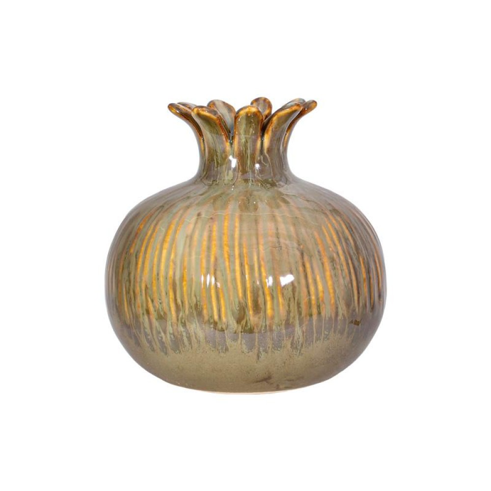 ΚΕΡΑΜΙΚΗ ΔΙΑΚΟΣΜΗΤΙΚΟ ΡΟΔΙ Fylliana FL7396 ΜΠΕΖ-ΓΚΡΙ-ΧΡΥΣΟ ΧΡΩΜΑ 13x13εκ