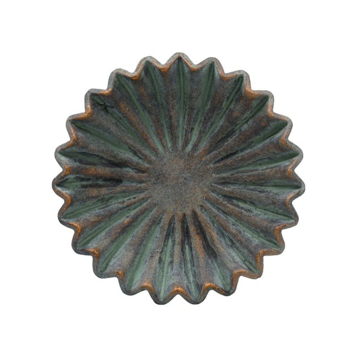 ΔΙΑΚΟΣΜΗΤΙΚΗ ΤΣΙΜΕΝΤΕΝΙΑ ΠΙΑΤΕΛΑ Fylliana FL15736 ΑΝΘΡΑΚΙ-ΠΡΑΣΙΝΟ ΜΕ ΜΠΡΟΝΖΕ ΛΕΠΤΟΜΕΡΕΙΕΣ ΧΡΩΜΑ 32x7εκ