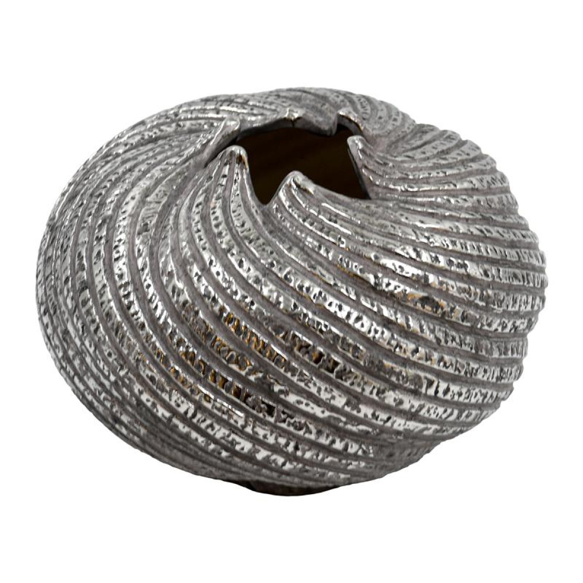 ΚΕΡΑΜΙΚΟ ΒΑΖΟ Fylliana FL3228 ΓΚΡΙ-ΑΣΗΜΙ ΧΡΩΜΑ 22x15εκ