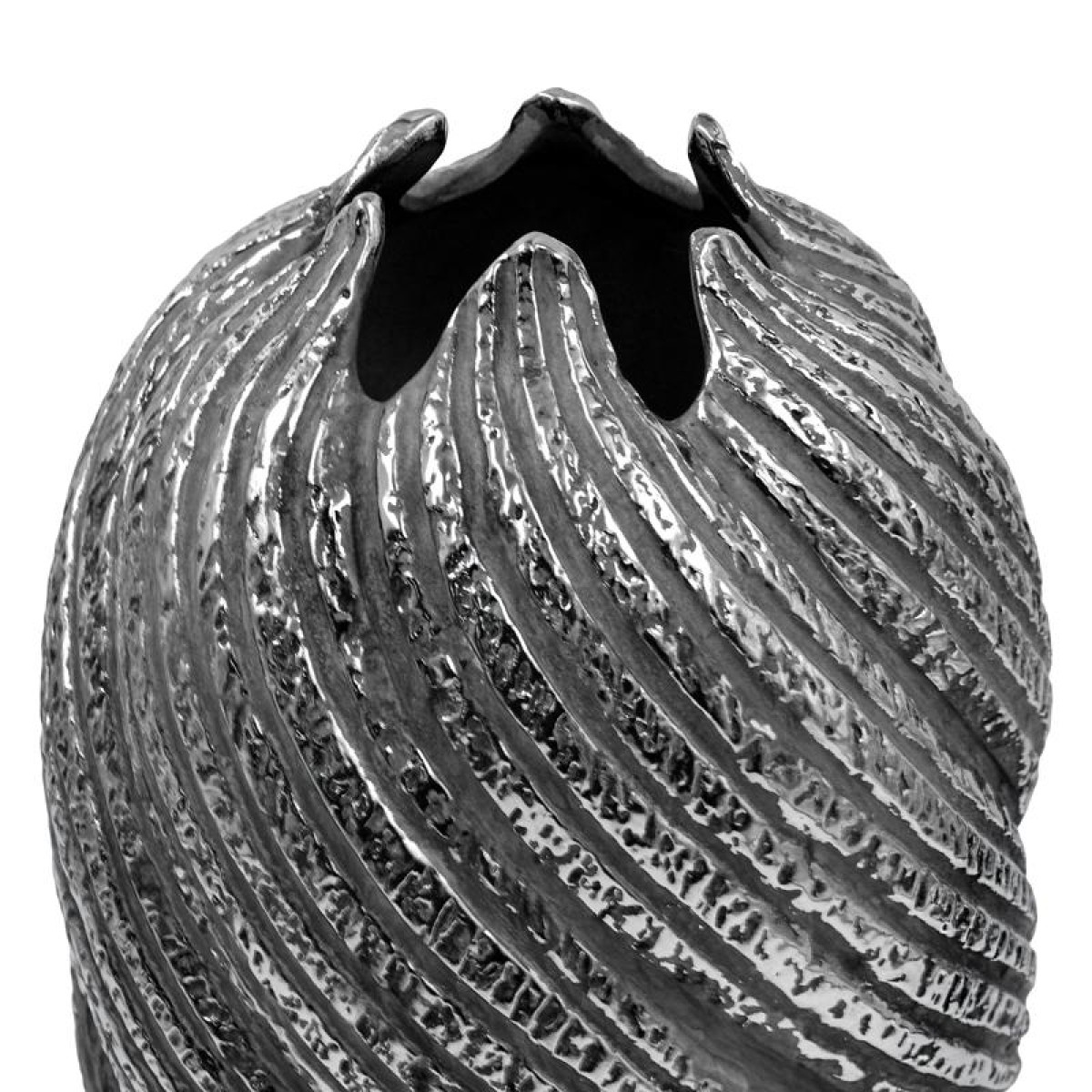 ΚΕΡΑΜΙΚΟ ΒΑΖΟ Fylliana FL3229 ΓΚΡΙ-ΑΣΗΜΙ ΧΡΩΜΑ 21x35εκ