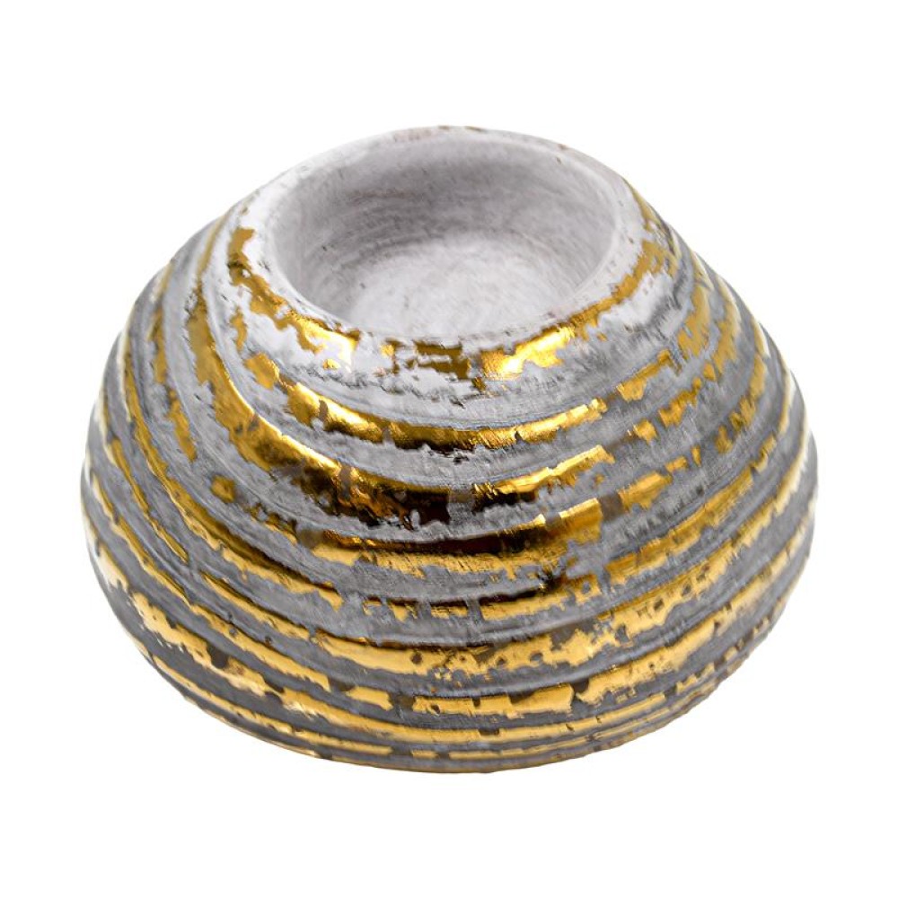 ΚΕΡΑΜΙΚΟ ΡΕΣΩ Fylliana FL10326 ΓΚΡΙ-ΧΡΥΣΟ ΧΡΩΜΑ 12x8εκ